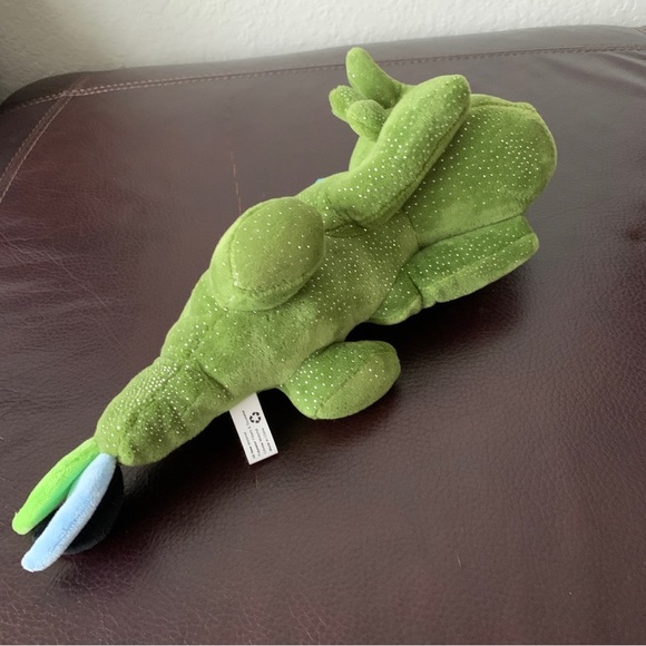 New 13” Snug Arooz Green Dragon Crinkly Squeakly Toy for Dog - Picture 4 of 11